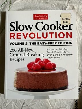 America's Test Kitchen Slow Cooker Revolution Volume 2 softcover book